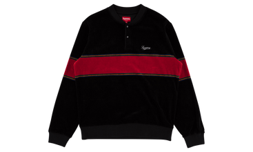 Velour Snap Henley 