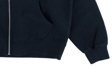Contrast Zip Up Hooded Sweatshirt 