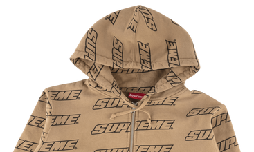 Repeat Zip Up Hooded Sweatshirt 