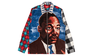 MLK Zip Up Flannel Shirt 