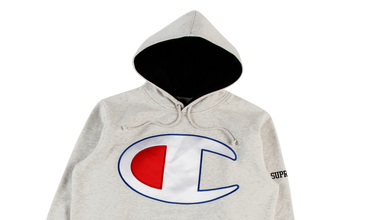 Champion Satin Logo Hooded Sweatshirt