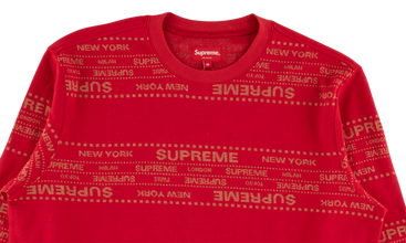 Metallic Jacquard Crewneck 