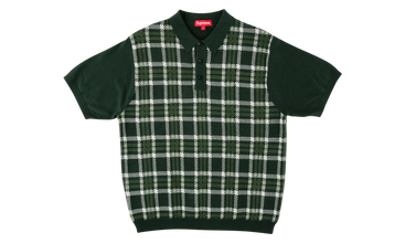 Plaid Knit Polo 