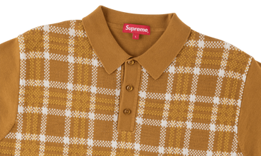 Plaid Knit Polo 