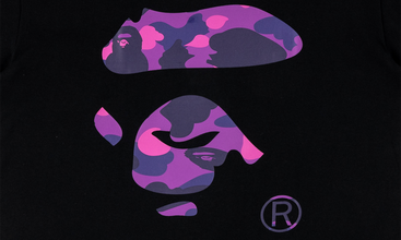 Color Camo Ape Face Tee