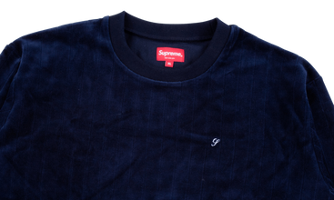 Ribbed Velour Crewneck 
