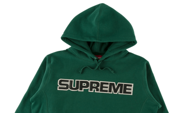Perforated Leather Hooded Sweatshirt 
