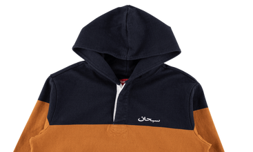 Arabic Block Striped Hooded 