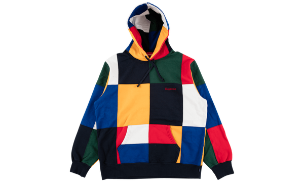 Patchwork Hooded Sweatshirt