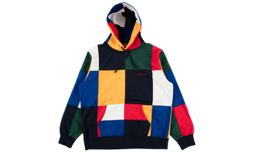 Patchwork Hooded Sweatshirt