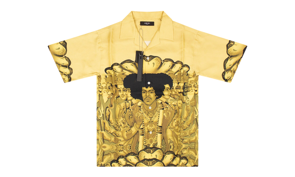 Jimi Hendrix Short Sleeve Shirt "Yellow "