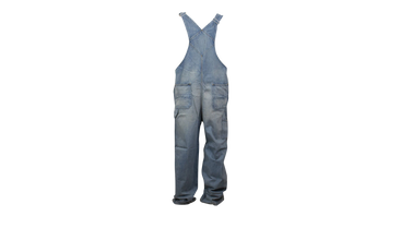 Blue Topstitch Overalls 