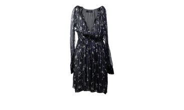 Floral Print Chiffon Dress 