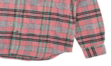 Hooded Plaid Flannel Shirt 