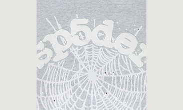 SP5DER OG WEB GRAY WHITE HOODIE 