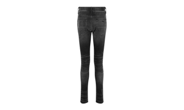 CRACKED PAINT Aged Straight-Fit Jeans 