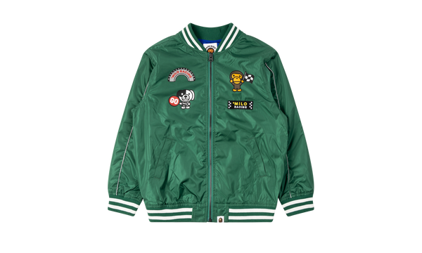 Baby Milo Racing Team Emblem Print Jacket "Green"