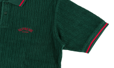 Cable Knit Terry Polo 