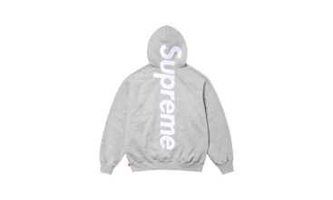 SATIN APPLIQUÉ HOODED SWEATSHIRT 