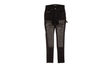 DENIM LEATHER WORKMAN PANT 