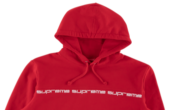 Text Stripe Hooded Sweatshirt 
