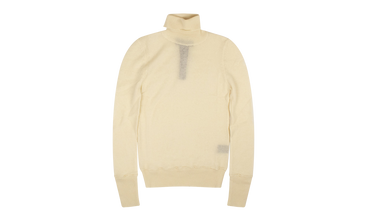 Distressed Cashmere Roll Turtle Neck 