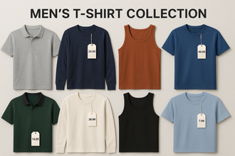 Bannière collection t-shirts hommes