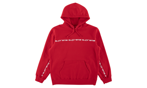 Text Stripe Hooded Sweatshirt "FW 18"