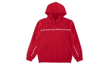 Text Stripe Hooded Sweatshirt 