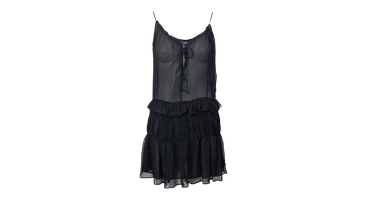 Crinkle Chiffon Slip Dress 