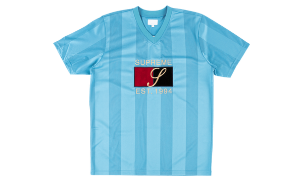 Leather Logo Mesh Stripe Top "SS 16"