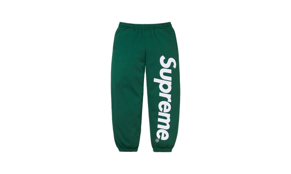 SATIN APPLIQUÉ SWEATPANT "FW 24 - Green"