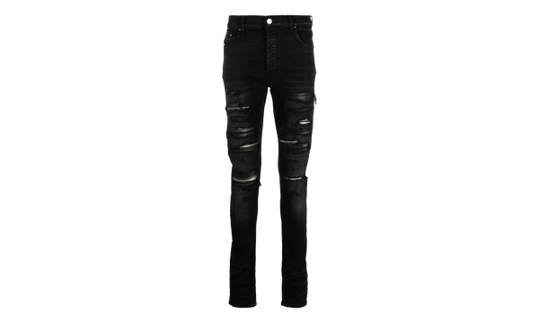 Plaid Thrasher Jean Aged "BLACK"