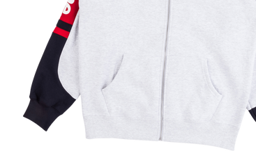 Hooded Track Zip Up Sweatshirt