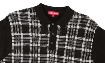 Plaid Knit Polo 