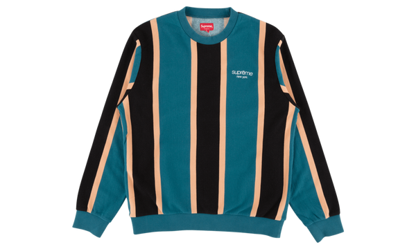 Vertical Striped Pique Crewneck "FW 17"
