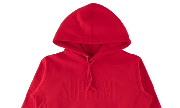Embroidered Outline Hooded Sweatshirt 