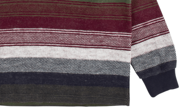 Knit Stripe Hooded L/S Top 