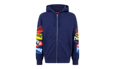 Thrasher Multi Logo Zip Up Hoo 