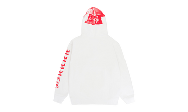 FRENCH TERRY PO HOODY GOTHIC WORDMARK S BRILLIANT WHITE 