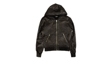 Leather Hoodie 