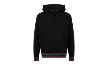Striped Rib Hooded Sweatshirt 