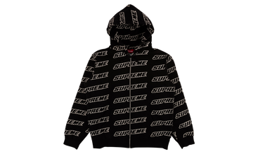 Repeat Zip Up Hooded Sweatshirt 