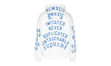 Supreme Team Flocked Hooded Sweatshirt 
