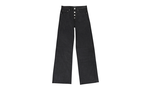 Baggy Leather Pants "Black"