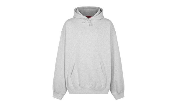 Satin Appliqué Hooded Sweatshirt "FW23 - Ash Grey"