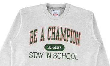Champion Stay In School Crewneck 