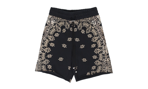 BANDANA BLEACH SHORTS "Black"