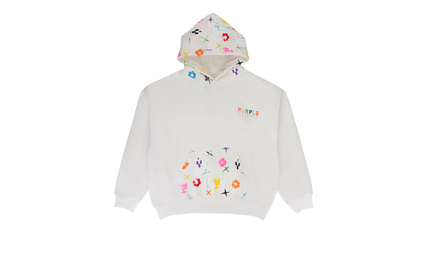 HWT FLEECE PO HOODY "White"