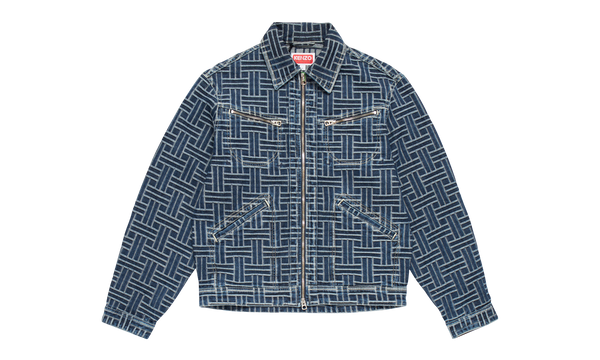 KENZO TUCKER DENIM JACKET WAEVE BLUE "Blue"